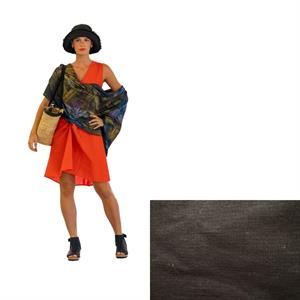 ABITO NERO LINO/COTONE/PURA SETA TG.L MADE IN CHINA