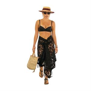 STOLA PIZZO NERO 100% COTONE MADE IN CHINA