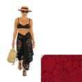 STOLA PIZZO ROSSO 100% COTONE MADE IN CHINA