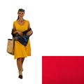 ABITO ROSSO LINO/COTONE/PURA SETA TG.L MADE IN CHINA