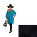 CAFTANO NERO LINO/COTONE/PURA SETA  TG.S MADE IN CHINA