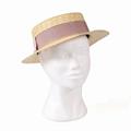 CAPPELLO PAGLIA NATURALE FASCIA ROSA ANTICO MADE IN ITALY