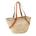 BORSA  PAGLIA NATURALE – VERA PELLE BROWN MADE IN MAROCCO