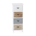 Cassettiera in legno di abete tricolor 30X24H73 