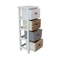 Cassettiera in legno di abete tricolor 30X24H73 