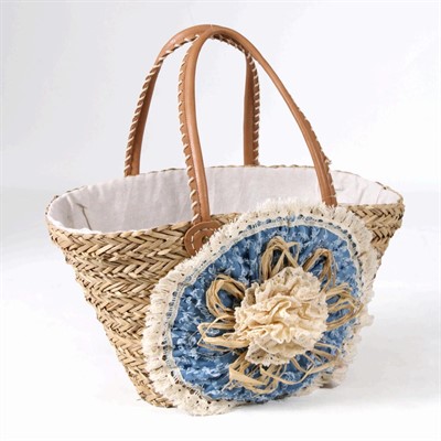 Borsa in erba con coccarda 59H30