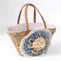 Borsa in erba con coccarda 59H30