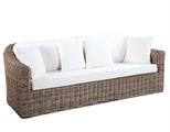 Divano a tre posti in kubu grey 219X89H80 