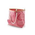 BORSA STOFFA PLASTIFICATA ROSA STELLA MARINA C/ZIP CM53X17H39/60