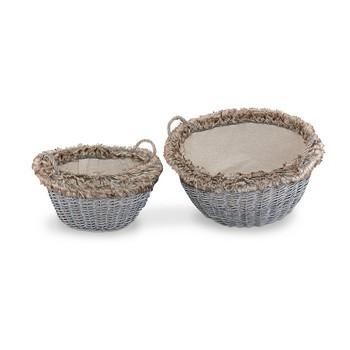 CONTENITORE VIMINI TONDO PELLICCIA S.2 D.54H30/44H25
