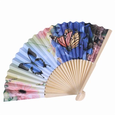 VENTAGLIO FIORI BLU CM 21 (MIN 10 PZ)