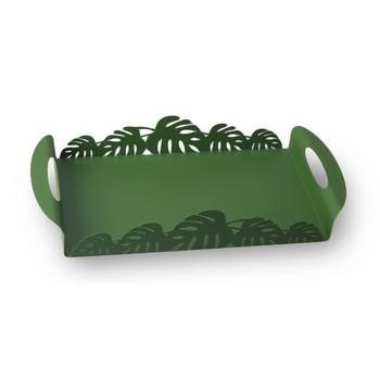 VASSOIO FOGLIA VERDE CM.41X20H6,5
