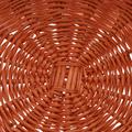 Cesto espositore a clessidra in vimini rosso Ø60H70