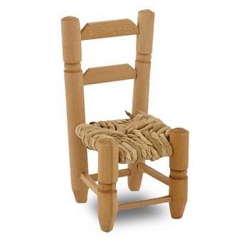 MINI SEGGIOLINO LEGNO TORNITO 8,5x8,5H.sed.7,5/H.sch.17