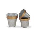 PORTA VASO METAL ORO D.20H21/15H14/18H17