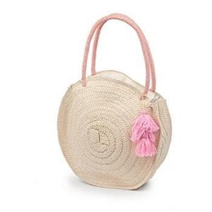 BORSA NATURALE MANICI ROSA C/ZIP DIAM.35H50