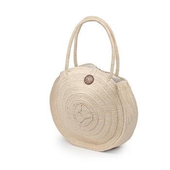 BORSA NATURALE C/BOTTONE DIAM.35H50