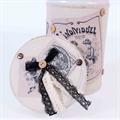 SCATOLA TONDA TESSUTO BEIGE diam.14h26/diam. 12h20/diam. 10h17