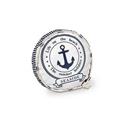 CUSCINO TONDO ANCORA BLU DIAM.40H20