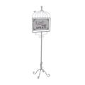 CARTELLO CON STAND APERTO-CHIUSO FERRO BIANCO CM.34X30H121