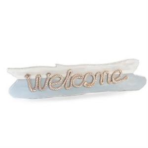 DECORAZIONE LEGNO WELCOME CM76X3,5H18