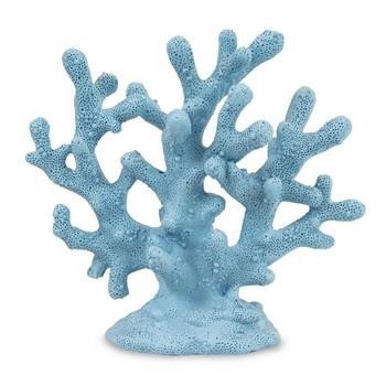DECORAZIONE CORALLO AZZURRO CM 8X8H17
