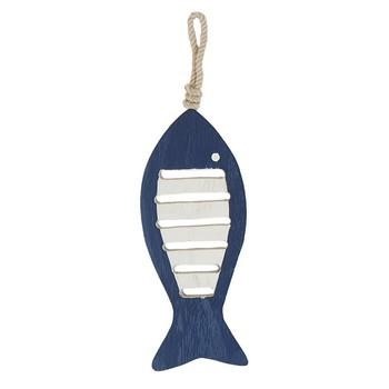 DECORAZIONE PESCE BLU D'APPENDERE CM 8X1H22