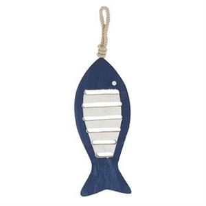 DECORAZIONE PESCE BLU D'APPENDERE CM 8X1H22