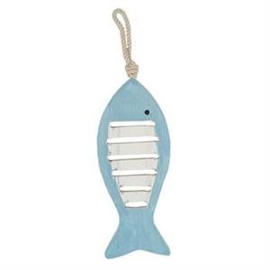 DECORAZIONE PESCE AZZURRO D'APPENDERE CM8X1H22