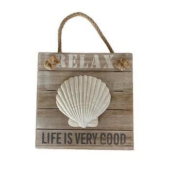 DECORAZIONE D'APPENDERE CONCHIGLIA CM 23X4H23