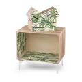 ESPOSITORE/SCAFF+3CONTENIT.GREENERY 56X38XH39/53