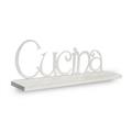 MENSOLA CUCINA BIANCA CM.52X16H20
