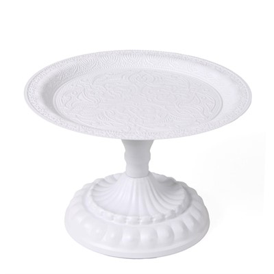 Alzata in metallo bianco Ø22X15 