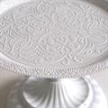 Alzata in metallo bianco Ø22X15 