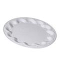 Piatto in metallo bianco Ø30