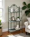 Etagere in metallo verde anticato 61X33H123 