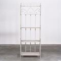Etagere largo in metallo bianco anticato 60X27H165 