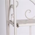 Etagere largo in metallo bianco anticato 60X27H165 