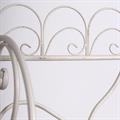 Etagere largo in metallo bianco anticato 60X27H165 