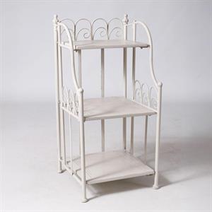 Etagere in metallo bianco anticato 28X28H60 