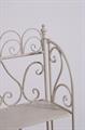 Etagere largo in metallo bianco anticato 40X25H120