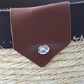 Cestino in ecorattan marrone e naturale e pvc Ø27X23H10 in set di 3