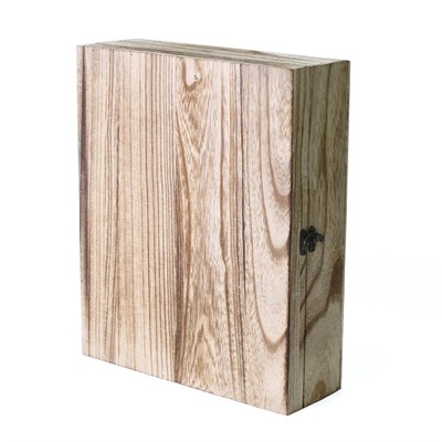 Portabottiglia in legno di paulonia brunito 36X30X10 