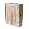 Portabottiglia in legno di paulonia brunito 36X30X10 