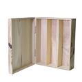 Portabottiglia in legno di paulonia brunito 36X30X10 
