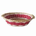Cesto da confezionamento ovale in vimini rosso 52/49X39X13