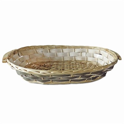 Cesto da confezionamento ovale grigio 69/65X40X13 
