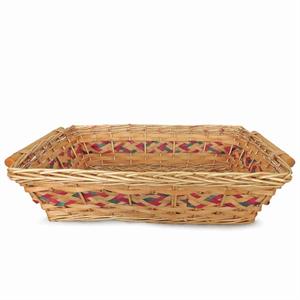 Cesto da confezionamento rettangolare in vimini miele 61/57X44X15 