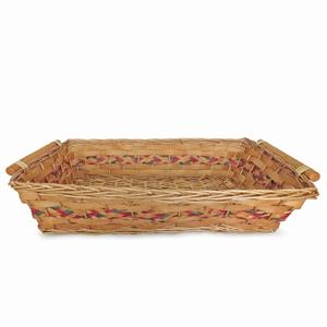 Cesto da confezionamento rettangolare in vimini miele 74/70X52X16 