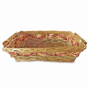Cesto da confezionamento rettangolare in vimini miele 40/36X27X10 